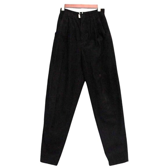 Vintage Esprit Sport Corduroy Pants Size 8 Tapered Pleated Academia 90s 80s - Picture 1 of 12